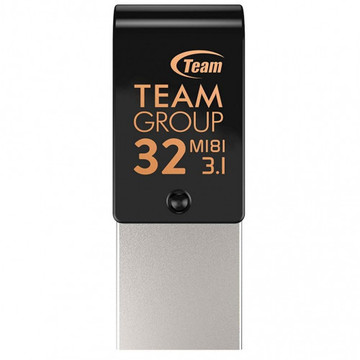 Флеш память USB Team USB3.1 32GB OTG Type-C M181 Black (TM181332GB01)
