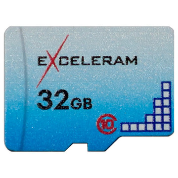 Карта пам'яті  eXceleram 32GB microSD class 10 Color series (EMSD0006)