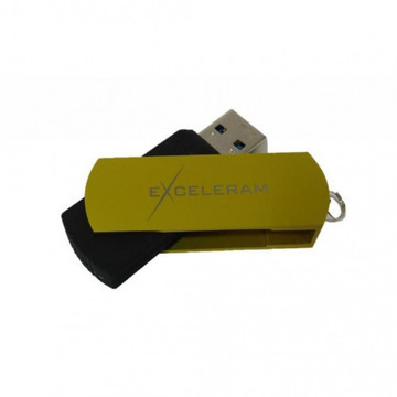 Флеш пам'ять USB eXceleram 64GB P2 Series Yellow2/Black USB 2.0 (EXP2U2Y2B64)