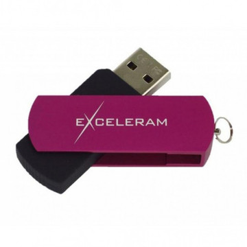 Флеш память USB eXceleram 64GB P2 Series Purple/Black USB 2.0 (EXP2U2PUB64)