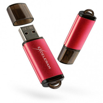 Флеш пам'ять USB eXceleram 64GB A3 Series Red USB 2.0 (EXA3U2RE64)