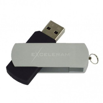 Флеш пам'ять USB eXceleram 32GB P2 Series Silver/Black USB 2.0 (EXP2U2SIB32)