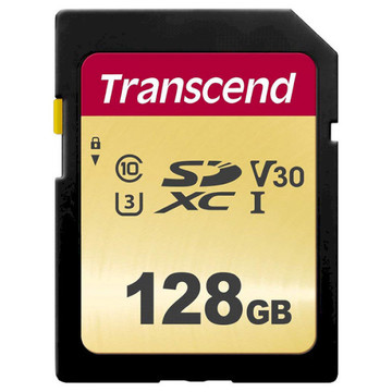 Карта пам'яті  Transcend 128 GB SDXC UHS-I U3 500S TS128GSDC500S