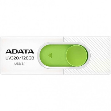 Флеш пам'ять USB ADATA USB 3.0 AUV 320 128Gb White/Green (AUV320-128G-RWHGN)