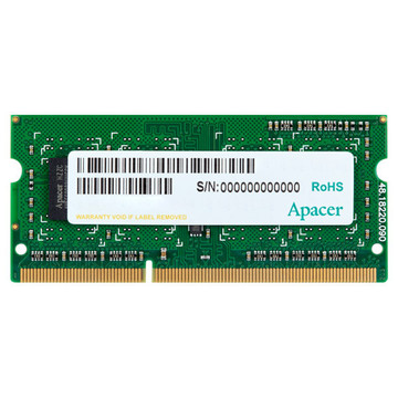 Оперативна пам'ять Apacer 8GB SO-DIMM DDR3L 1600MHz (DV.08G2K.KAM)