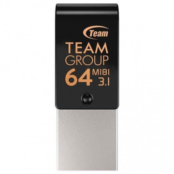 Флеш пам'ять USB Team 64GB M181 Black USB 3.1/Type-C (TM181364GB01)