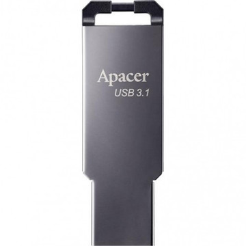 Флеш память USB Apacer 64GB AH360 Metal Black (AP64GAH360A-1)