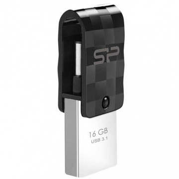 Флеш пам'ять USB Silicon Power 16GB Mobile C31 USB 3.1 / USB Type-C (SP016GBUC3C31V1K)