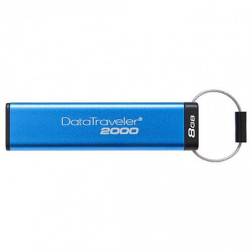 Флеш пам'ять USB Kingston 8GB DataTraveler 2000 Metal Security USB 3.0 (DT2000/8GB)