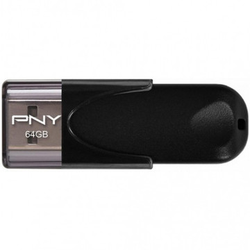 Флеш память USB PNY 64 GB Attache 4 USB 2.0 Black, Retail