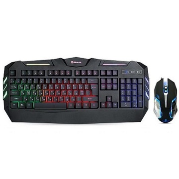 Комплект (клавіатура і мишка) Real-EL Gaming 9500 Kit Backlit, black