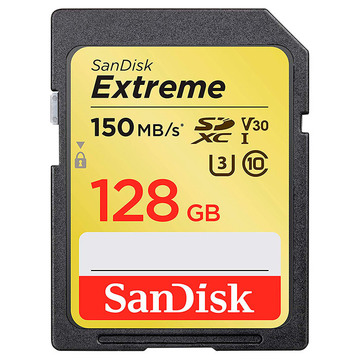 Карта пам'яті  SanDisk 128GB SDXC class 10 UHS-I U3 Extreme (SDSDXV5-128G-GNCIN)