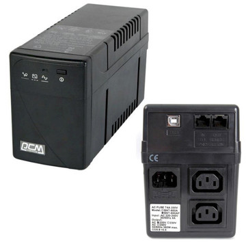 Блок безперебійного живлення Powercom BNT-600AP, 2 x IEC, USB (00210085)