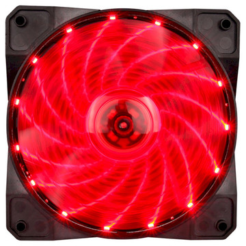 Система охлаждения  1stPlayer A1-15LED Red bulk; 120х120х25мм, 4-pin