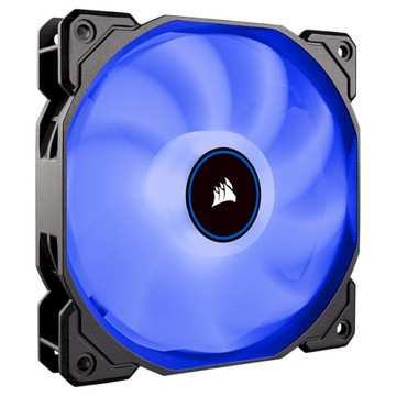 Система охлаждения  Corsair AF120 LED (2018) Blue (CO-9050081-WW), 120x120x25мм, 3-pin, Black