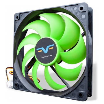 Система охолодження Frime (FGF120HB3) 120x120x25мм, 3Pin, Black/Green