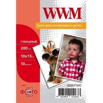 Папір WWM Photo глянсовий 200г/м2 10х15см 10л (G200.F10/C)