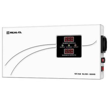 Стабилизатор Real-EL STAB SLIM-1000 White