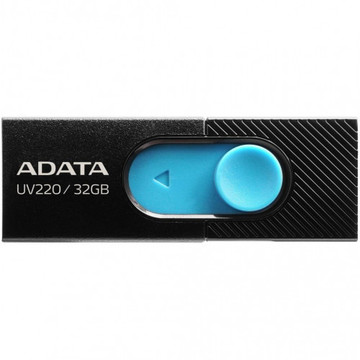 Флеш пам'ять USB ADATA AUV 220 32Gb Black/Blue (AUV220-32G-RBKBL)