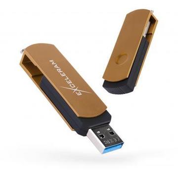 Флеш память USB Exceleram 128GB P2 Series Brown/Black Gen 1 (EXP2U3BRB128)