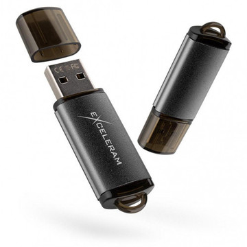 Флеш память USB Exceleram 64GB A3 Series Black (EXA3U2B64)