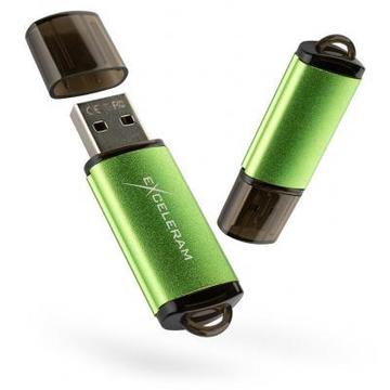 Флеш пам'ять USB Exceleram 64GB A3 Series Green (EXA3U2GR64)