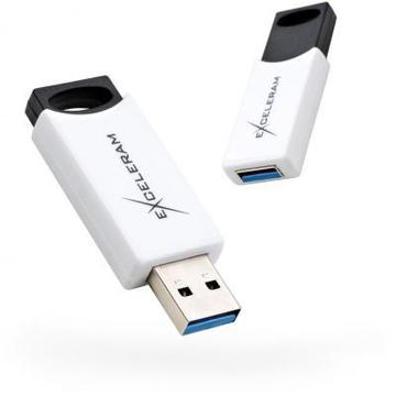 Флеш пам'ять USB Exceleram 64GB H2 Series White/Black Gen 1 (EXU3H2W64)