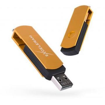 Флеш память USB Exceleram 64GB P2 Series Gold/Black (EXP2U2GOB64)