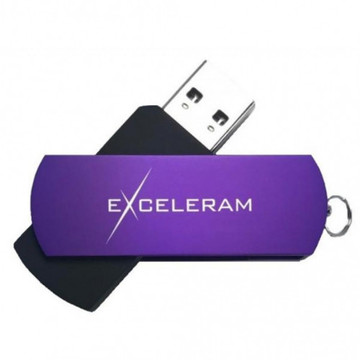 Флеш память USB Exceleram 64GB P2 Series Grape/Black (EXP2U2GPB64)