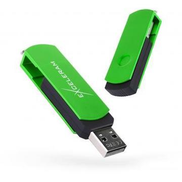 Флеш память USB Exceleram 64GB P2 Series Green/Black (EXP2U2GRB64)