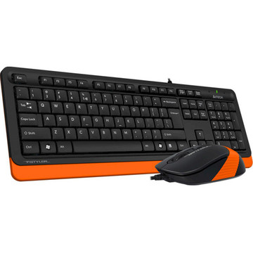 Комплект (клавиатура и мышь) A4Tech F1010 Orange