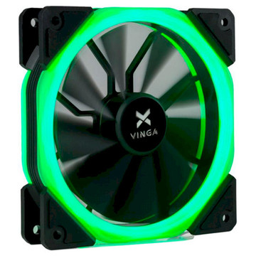 Система охлаждения  Vinga LED fan-02 green