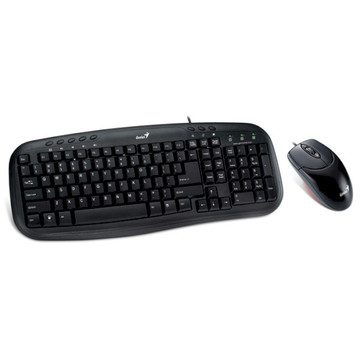 Комплект (клавіатура і мишка) Genius KM-200 (31330003410) Ukr Black USB