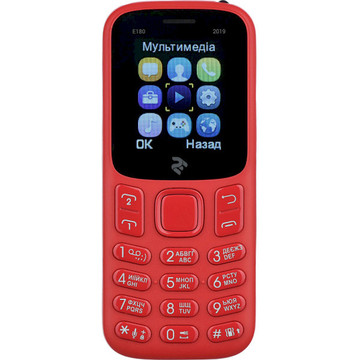 Мобільний телефон 2E E180 2019 DUALSIM Red