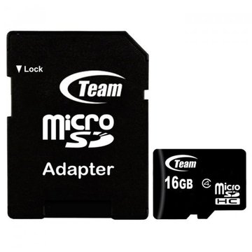 Карта пам'яті  Team 16Gb microSDHC class 4 (TUSDH16GCL403)