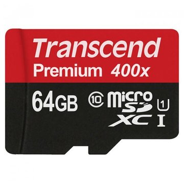 Карта пам'яті Transcend 64Gb microSDXC Class10 UHS-I (TS64GUSDU1)