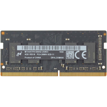 Оперативная память Micron SoDIMM 4096M DDR4 2666 MHz OEM (MTA4ATF51264HZ-2G6E3)