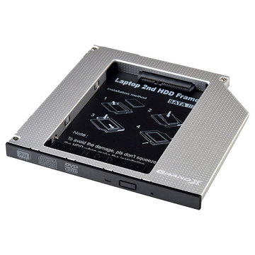 Аксессуар к HDD Фрейм-переходник Grand-X HDD 2.5'' to notebook 9.5 mm ODD SATA3 (HDC-26)