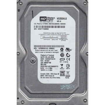 Жорсткий диск Western Digital  250Gb (WD2500AVJS)