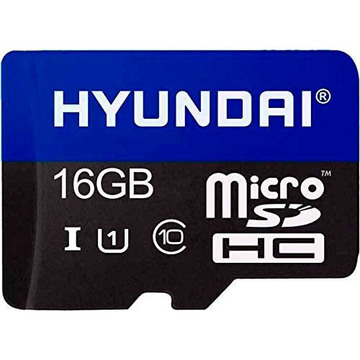 Карта памяти Hyundai Flash microSDHC 16GB Class 10 CL10 U1 + SD-адаптер (SDC16GU1)
