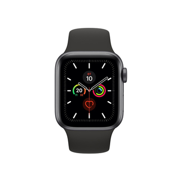 Смарт-часы Apple Watch Series5 44mm Space Gray  Aluminium Case with Black Sport Band GPS