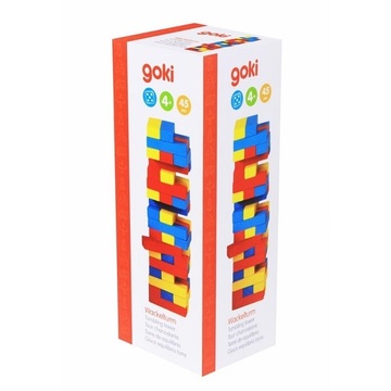 Настольная игра Goki Дженга Разноцветная башня HS973