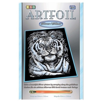 Набор Sequin Art ARTFOIL SILVER Белый тигр SA1017
