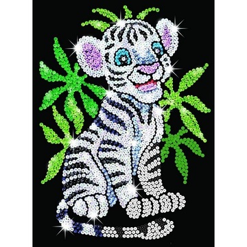 Набір Sequin Art RED Білий тигр Тобі SA0906