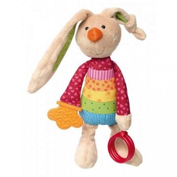 М'яка іграшка Sigikid Кролик з брязкальцем 26 см 41419SK