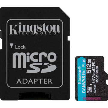 Карта пам'яті  Kingston 512GB microSDXC C10 Canvas Go Plus (SDCG3/512GB)