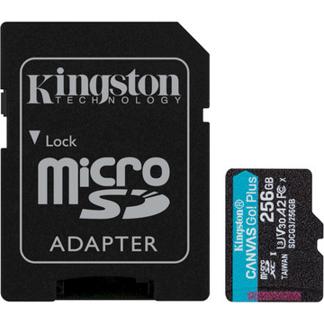 Карта пам'яті  Kingston 256GB microSDXC C10 Canvas Go Plus (SDCG3/256GB)