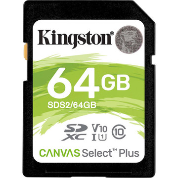 Карта памяти Kingston 64GB SDXC C10 UHS-I (SDS2/64GB)