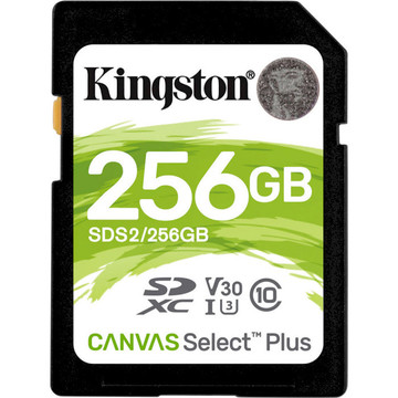 Карта памяти Kingston 256GB SDXC C10 UHS-I (SDS2/256GB)