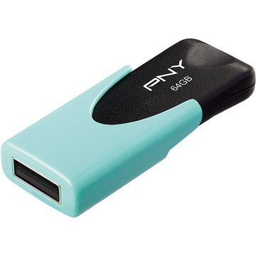Флеш пам'ять USB PNY 64 GB Attache 4 USB 2.0 Pastel Aqua, Retail